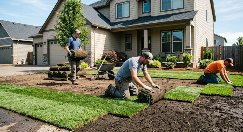 Yard Sod Installation in Aiken, SC
