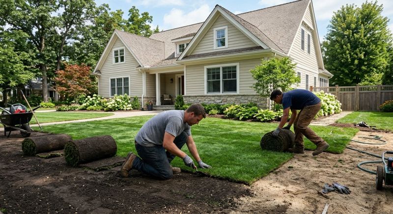 Grass Installation in Rockwall, TX