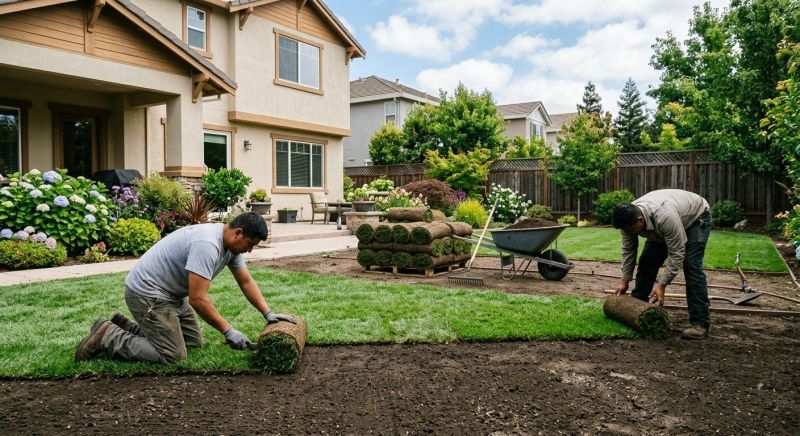 Yard Sod Installation in Aiken, SC