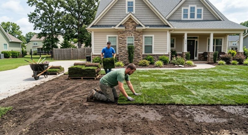Yard Sod Installation in Aiken, SC